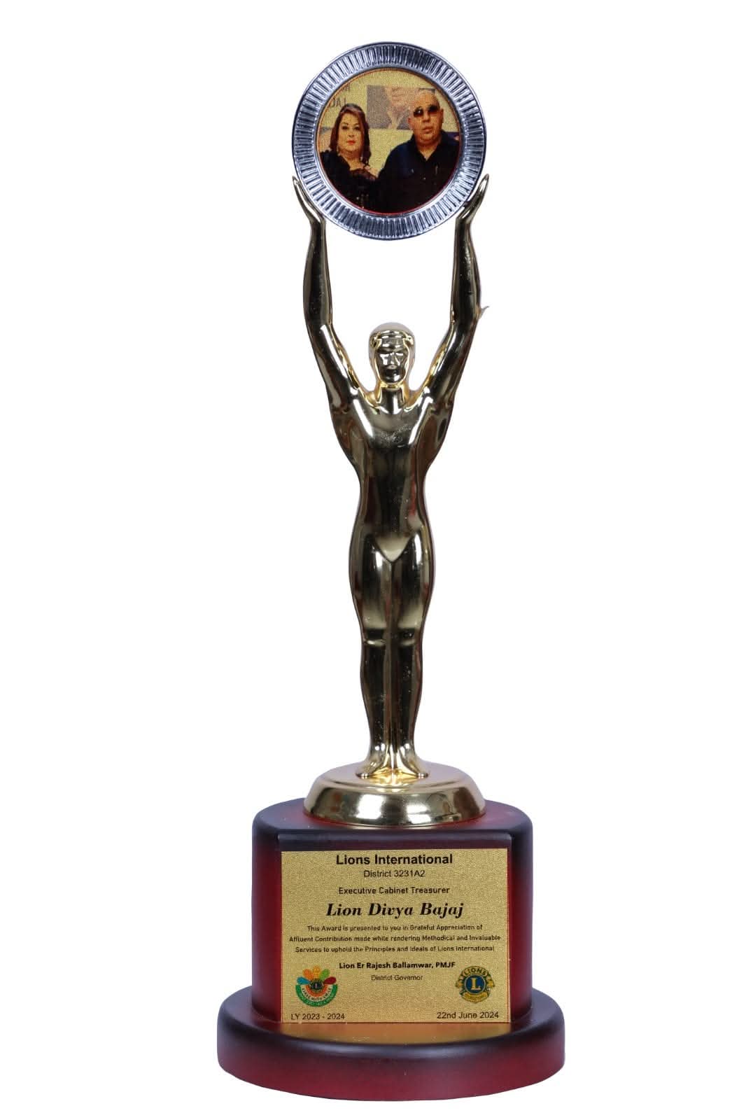 Lions International Executive Cabinet Treasurer Trophy