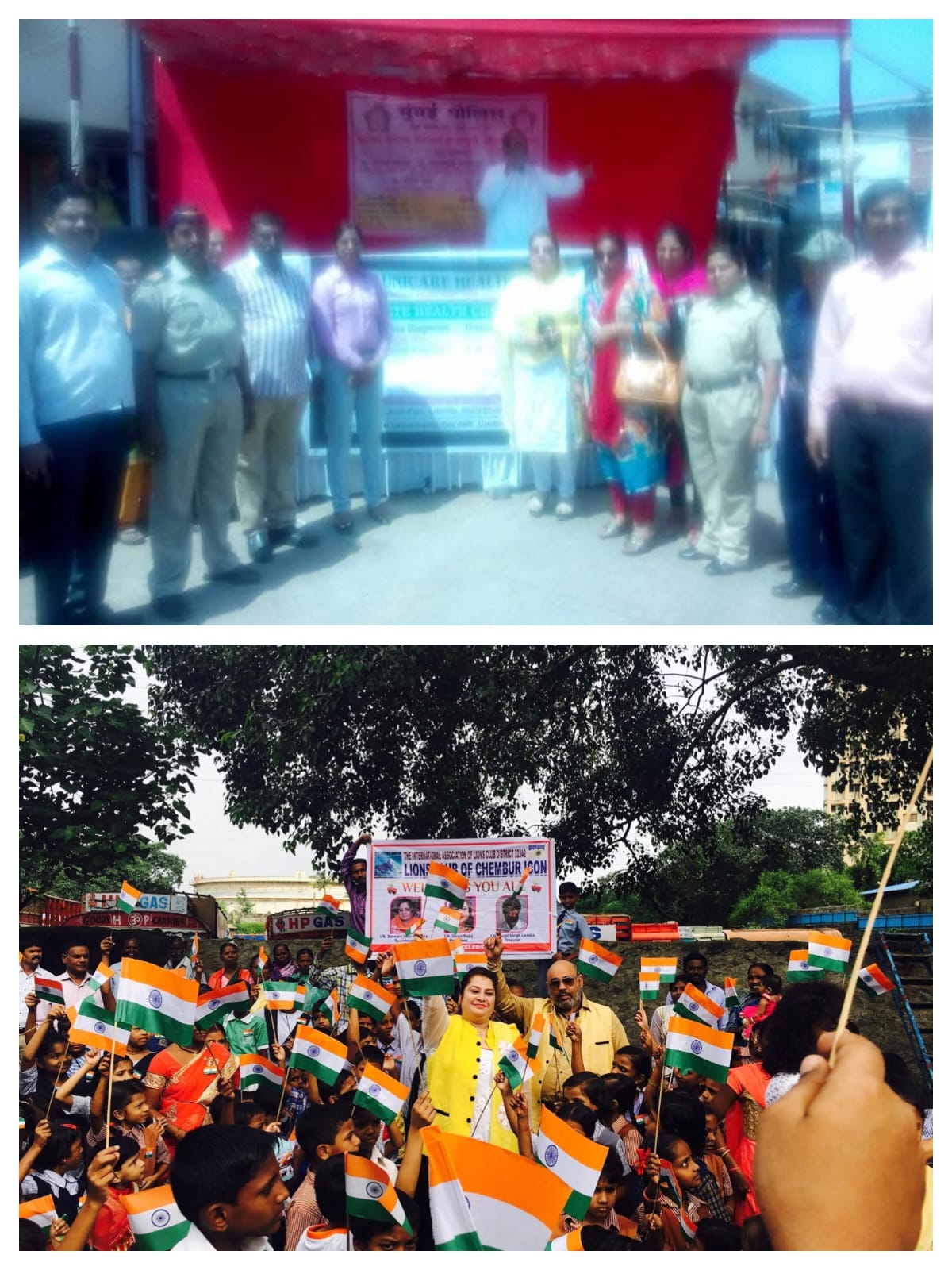 Health Camp & Flag Rally